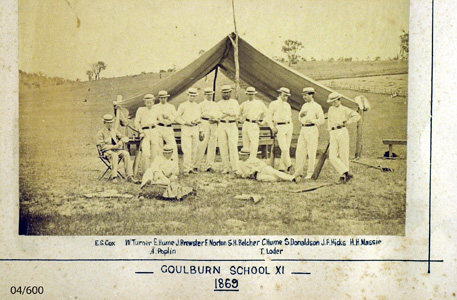 The School XI, 1869